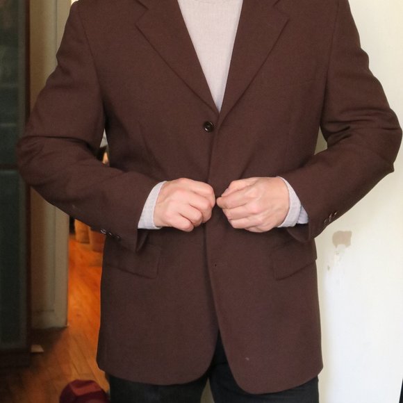 United Colors of Benetton Brown regular fit blazer (Made in Italy) Size L (50) - Picture 2 of 3